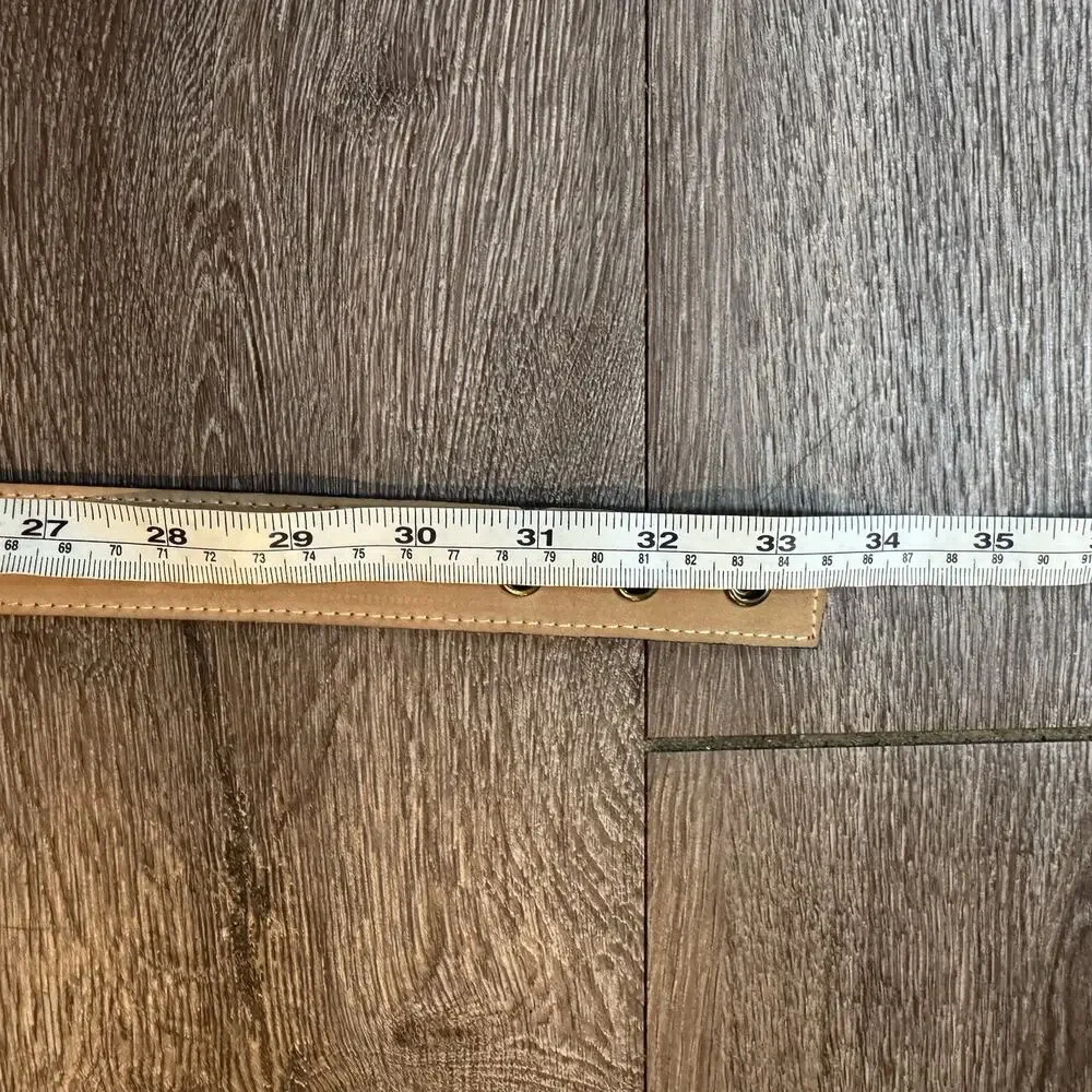 Leatherock Red Leather Belt Gold Hardware 8452 Sz M